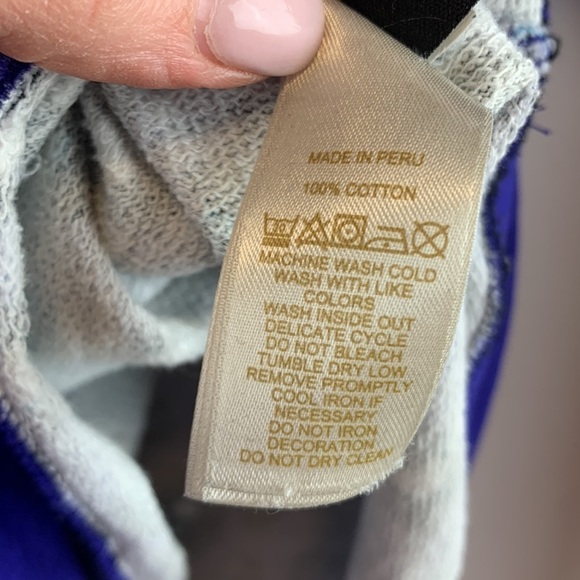 Kate Spade CYBER Cheetah Tokyo Sweatshirt 100% Cotton Purple Size XS Preppy - Picture 8 of 9